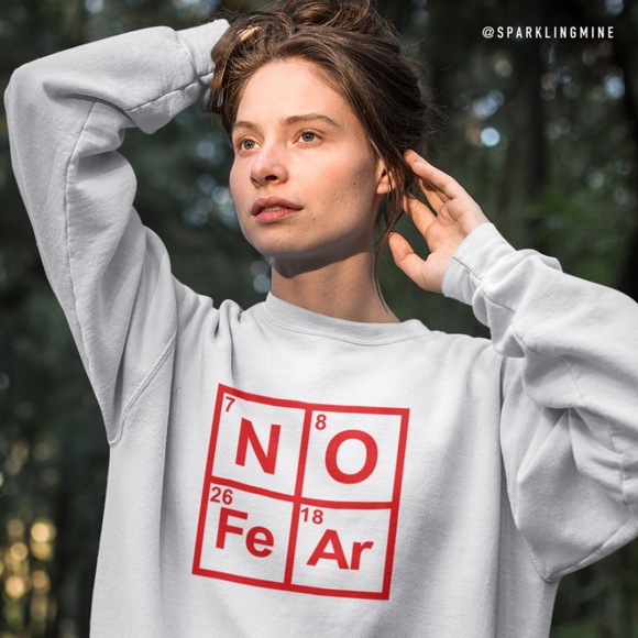No Fear Periodic Table Elements Graphic Sweatshirt